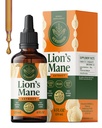 HERBAMA Lions Mane Tinkture - Vegan Focus & Nerve Podpora z levjim izvlečkom manskih gob - Hericium Erinaceus Brain Supplement - Non-GMO, Alkohol & Sugar-free - 84-dnevna oskrba