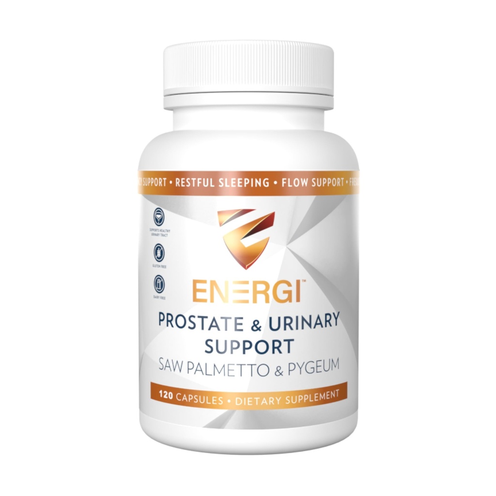 ENERGI Prostata podpora dodatek z žago Palmetto za moške in ženske, 200mg Saw Palmetto, 100mg Pygeum dodatek, Bučno seme, Prostat Health Supplements, 120 Kapsule