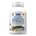 ANDREW LESSMAN Maxim Essential Omega-3 Orange - 30 Softgels - Ultra-Pure, Omega-3 Oils. Visoka DHA, brez želodčne vstaje, brez onesnaževalcev, brez živega srebra. Majhen, enostaven za požiranje softgels