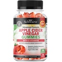 Jabolčni vinski kis za hujšanje - ACV Gumies z mamo za ženske in moške - Energy Boost Bloat Digestive & Imunska podpora - Vitamin B12 B6 B 9 Folna kislina - Vegan Detox Cleanse -90Ct