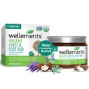 Wellements Organic Baby Chest & Foot Rub za 3 mesece+ (1.8 Fl Oz) 