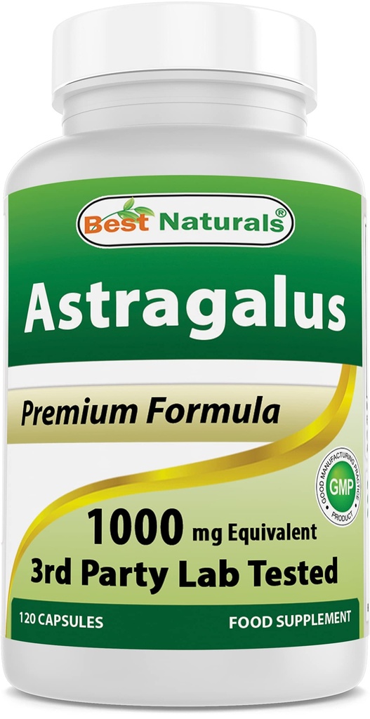 Najboljši naravni Astragalus Kapsula, 1000 mg, 120 Število