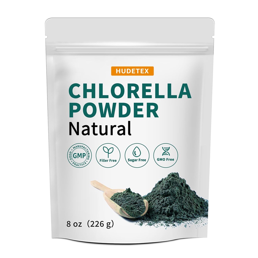 Klorella prašek naravni klorofil prašek, podpira imunski sistem in delovanje jeter, ohrani mladost, vegan, bogat z veganskimi beljakovinami in vitamini, 8 oz.