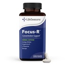 LifeSeasons - Focus-R - podpora koncentraciji - vse starosti - poveča mentalno zmogljivost & fokus - poveča pozornost Span - L-Theanine, Kava Kava, Bacopa, vitamin B & več - (60 kapsul)