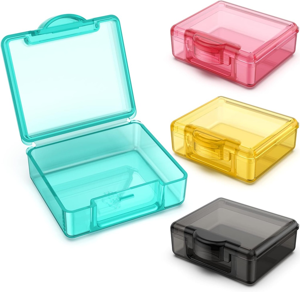 Majhne tablete Box 4 ccs,Cute Travel Pill Organizer Primer Mini Tiny Clear Plastic shranjevanje kontejnerji Prenosni za žepno torbico