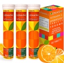 Vitamin C Šumeče tablete 1000 mg z magnezijevim cinkom Vitamin E in kalij Vitamina C Efervescente 60 tabel 3 Pakiranje Vitamina C