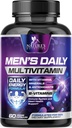 Multivitaminski pripravki za moške - vitamin A, C, D, E, cink, kalcij, multivitaminski pripravki za podporo imunskemu zdravju, vitamin B12, moški dnevni multivitaminski dodatki kapsule, ne-GMO več vitaminov - 60 kapsul