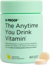 H-PROOF Kadarkoli pijete vitamine, jetra zdravje in imuniteta podpora z elektroliti, Mlečni osat, in vitamini B & C - 40 Žvečljive tablete (20 serving), Vegan, Limonada