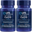 Life Extension Super Ubiquinol CoQ10 z izboljšano mitohondrijsko podporo, Potent Heart Health & Cellular Energy Production Support, Ultra-absorbable, Gluten-free,Non-GMO, 100 mg, 60 kapsul (paket z 2)