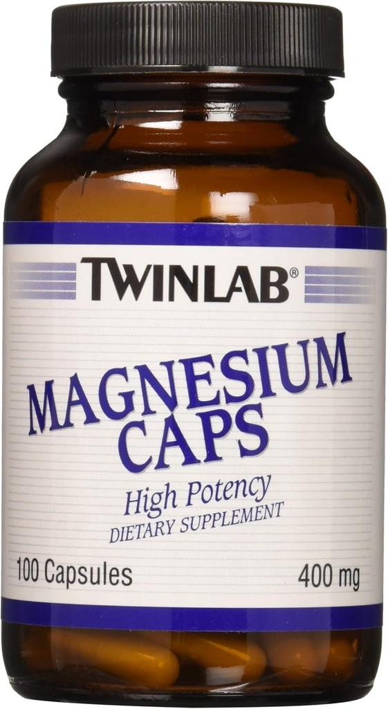 Twinlab – magnezijeve pokrovčke, 400 mg, 100 kapsul