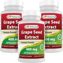 Best Natural Grapesee Extract 400 mg 120 vcaps (120 število (Pack 3))