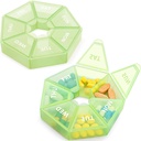 2PCS tedenske tablete Organizator velike 7 dan tablete Box Organizator dnevno Medicina Primer za vitamin ribje olje tablete Dodatki Artritis Prijazno