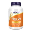 NOW Foods Supplements, Lanovo olje 1.000 mg izdelano z organskim lanovim oljem, kardiovaskularna podpora*, 100 Softgels