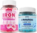L-metilFolat 15mg + železov biglicinat 26mg polnjeni gumiji
