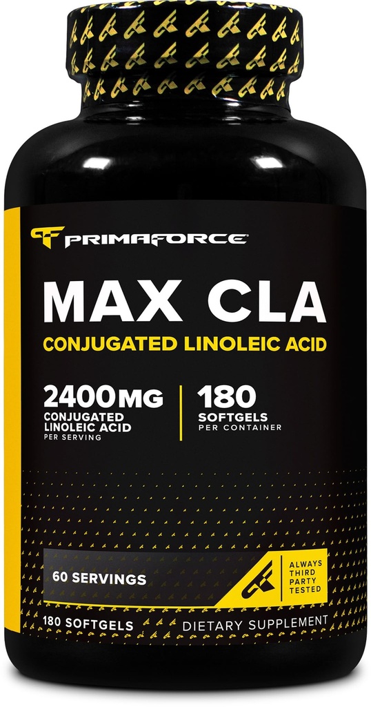 Primaforce CLA 2400 mg na serviranje (180 kapsul) - Max CLA - za moške in ženske, brez stimulacije, brez GSO in glutena