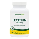 NaturesPlus lecitin - 1200 mg, 90 Mehkužci - bogata s sojinimi fosfatidi - Gluten prost - 90 Servinges