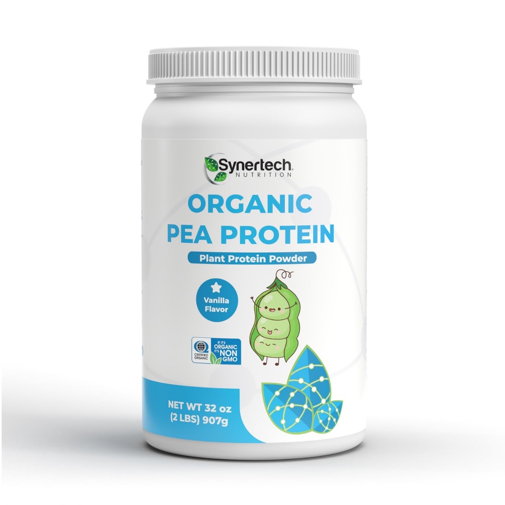 Veganski vanilija z okusom rastlin na osnovi Pea Protein (2 funtov) 