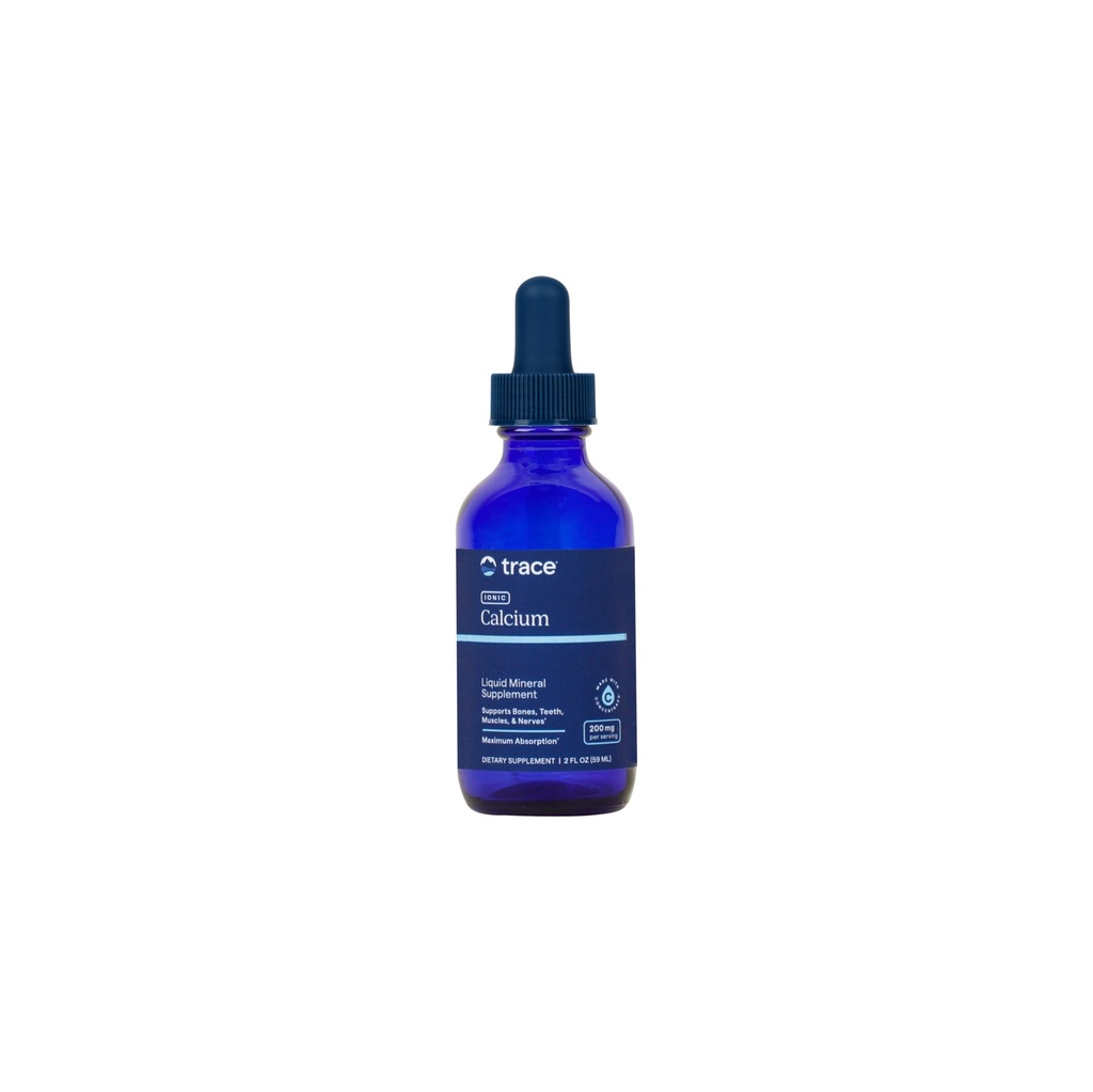 Trace Minerals Ionic Calcium - Dopolnilo k podpori zdravje in moč kosti - Kalcij dopolnilo k pomoči Dental & Živec zdravje - Podpora Mineral Absorpcija in gostota kosti - 2 fl oz (O 48 Servings)