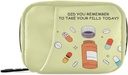 Naanle 7 Day Pill Case Bag - Prenosne tedenske tablete Organizator z Zipper, kompaktna velikost za dodatek vitamina imetnik