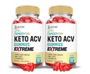 (2 paket) Speedy Keto ACV Gummies Extreme 2000MG Speedy Keto Gummies Napredna Formula Apple Cider Vinegar z granatno peso Juice v prahu B12 Vegan Non GSO 60 Gummys