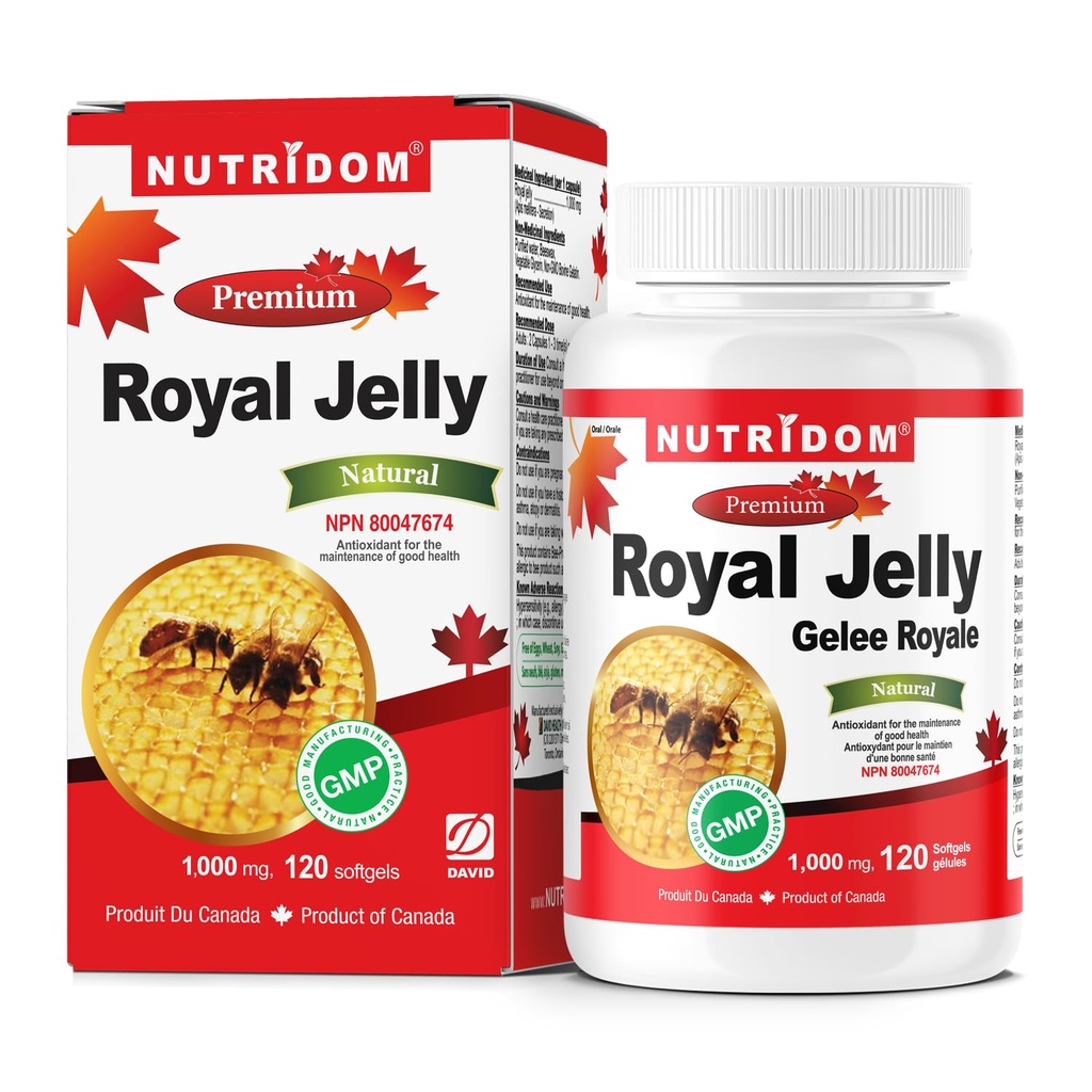 Nutridom Royal Jelly 1000mg, 120 softgels (ena steklenica)