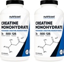 Nutricost Kreatin monohidrat 3000 mg Serviranje, (750 mg na kapsulo), 500 kapsul (2 steklenici)