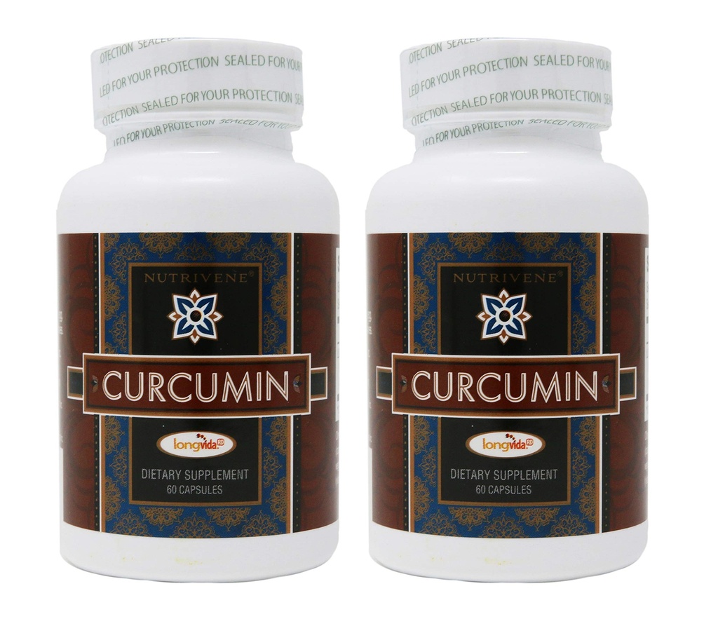 2-pak kurkumin Longvida z zdravilom Nutriven (500 mg, 60 kapsul)