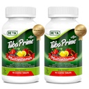 DEVA Tuba Prime Vegan Multivitaminski visokopotezni vitamin in mineralna prehrana dodatek antioksidanti, sadje in zelenjava Mešanica, Super gobe, probiotiki, Prebiotiki, Semena, Zelišča - 90 Tabs, 2-Pack