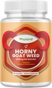 Pure Horny Kozji ekstrakt z Maca Powder – Imunska podpora – Pomaga povečati pogon in Stamina – Booster za moške in ženske Tongkat Ali Plus L-Arginin poveča energijo – 60 kapsul