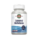 KAL Liposomski multivitaminski - visoko močan liposomski vitamin C, D-3 in več - Moški in ženske Multivitaminski za kardiovaskularno in živčno podporo - 30 Serving, 60 VegCaps