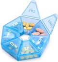 Tedenske tablete Organizator velike 7 dan tablete Box Organizator dnevno Medicina Primer za vitamin ribje olje tablete Dodatki Artritis Prijazno