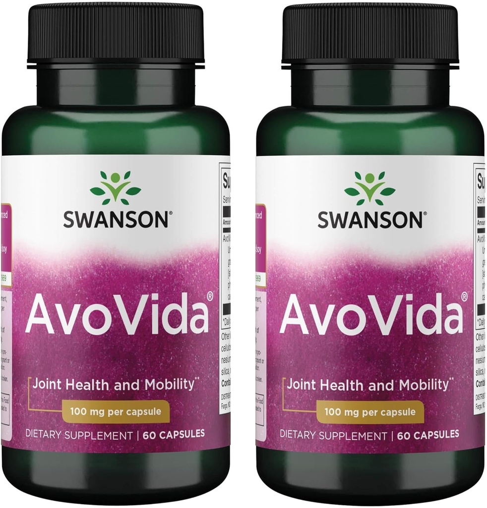 Swanson Avovida 100 Milligrams 60 kapsul (2 pakiranji)