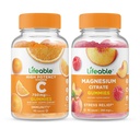 Življenjski Vitamin C 750mg + Magnezij 85mg, Gummies Bundle - odličen okus, Vitamin dodatek, Gluten brezplačno, GSO brezplačno, Žvečljivi gumi