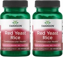 Swanson izdelan z organskim tradicionalnim rdečim rižem 600 Milligrams 60 Veg kapsule (2 pakiranji)