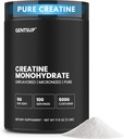 Kreatin monohidrat v prahu – nearomatiziran, 5000mg, 100 Servings – povečanje mišične rasti, moč, zmogljivost in zdravje možganov – Non-GMO, Gluten-free, HPLC Tested, NSF Certified