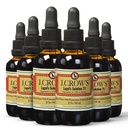 J.CROW'S® Lugol's Solution of Jodine 2% 2 oz (6 steklenic) – Premium Jodine & Kalijev jodid Tekočina, Gluten &, izvleček naravne Brine brez alkohola, brez iztekanja