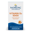 Nordic Naturals Vitamin D3 5000, Orange - 120 Mini Soft Gels - 5000 i.e. Vitamin D3 - Podpira zdrave kosti, Mood & Imunski sistem funkcijo - Non-GMO - 120 Servings