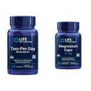 Life Extension Two-per-Day multivitamin z vitamini C&D in magnezijevimi kapsulami 500mg za srce, možgane, kosti, celično zdravje