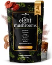 KIKI Green 8 gob v prahu ekstrakt - 4 oz Adaptogen kompleks za kavo in smoothies - Levja griva, Chaga, Reishi, Cordyceps, Maitake, Shiitake - Fokus in energija