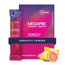 Microbiome Labs MegaPre Prebiotic Fiber Powder za ženske, moške in otroke - Pre-dosed Prebiotic Fiber Supplement Powder s klinično testiranimi oligosaharidi - Ananas Orange Guava (30 pivski paketi)