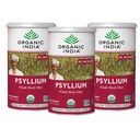 ORGANIČNA INDIA Psyllium zeliščni prašek - celoten Husk Fiber dodatek, Prebavna podpora, Vegan, Gluten-free, USDA Certified Organic, Non-GMO, Topen in netopen Fiber Vir - 12 oz (Pack of 3)
