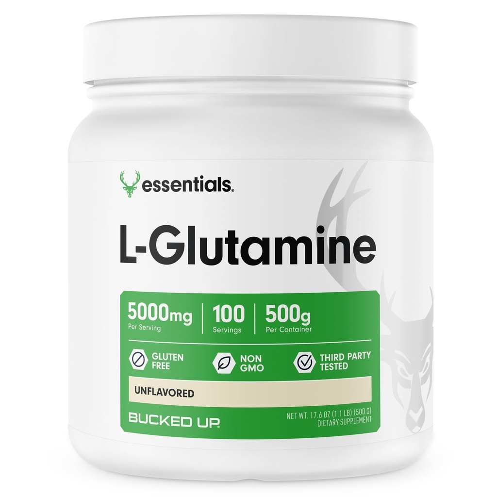 Zmečkan L-glutamin 500g prašek, brez glutena, brez vonja (100 obrokov)