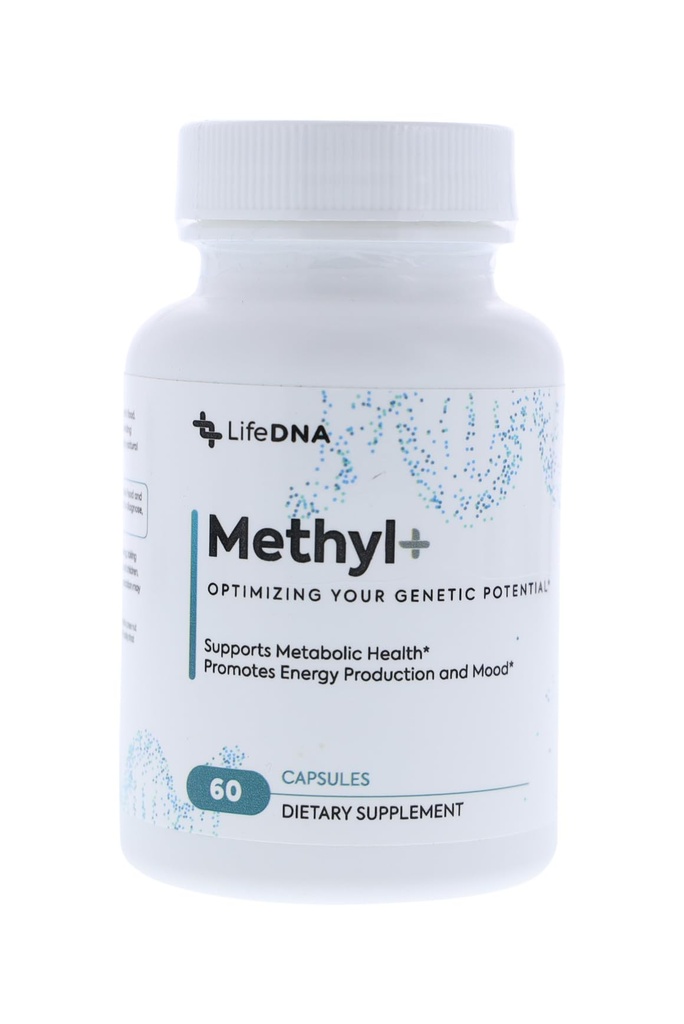 LIFEDNA metil + metilfolat - metilirani folat multivitaminski kompleks s TMG optimiranim homocisteinom, možgani, kardiovaskularnim in nevrotransmiterjem