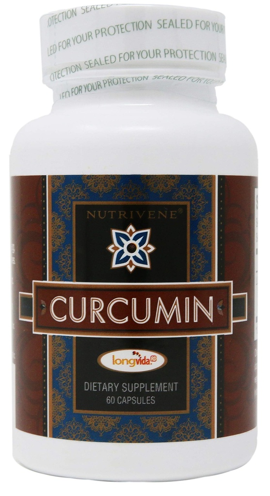Curcumin, LongvidaTM z zdravilom Nutriven (500 mg, 60 kapsul)
