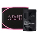 Sport Research® Training Performance Pack - Kreatin Monohidrat in Sweet Sweat Waist Trimmer (Črna/Pink, Medium)
