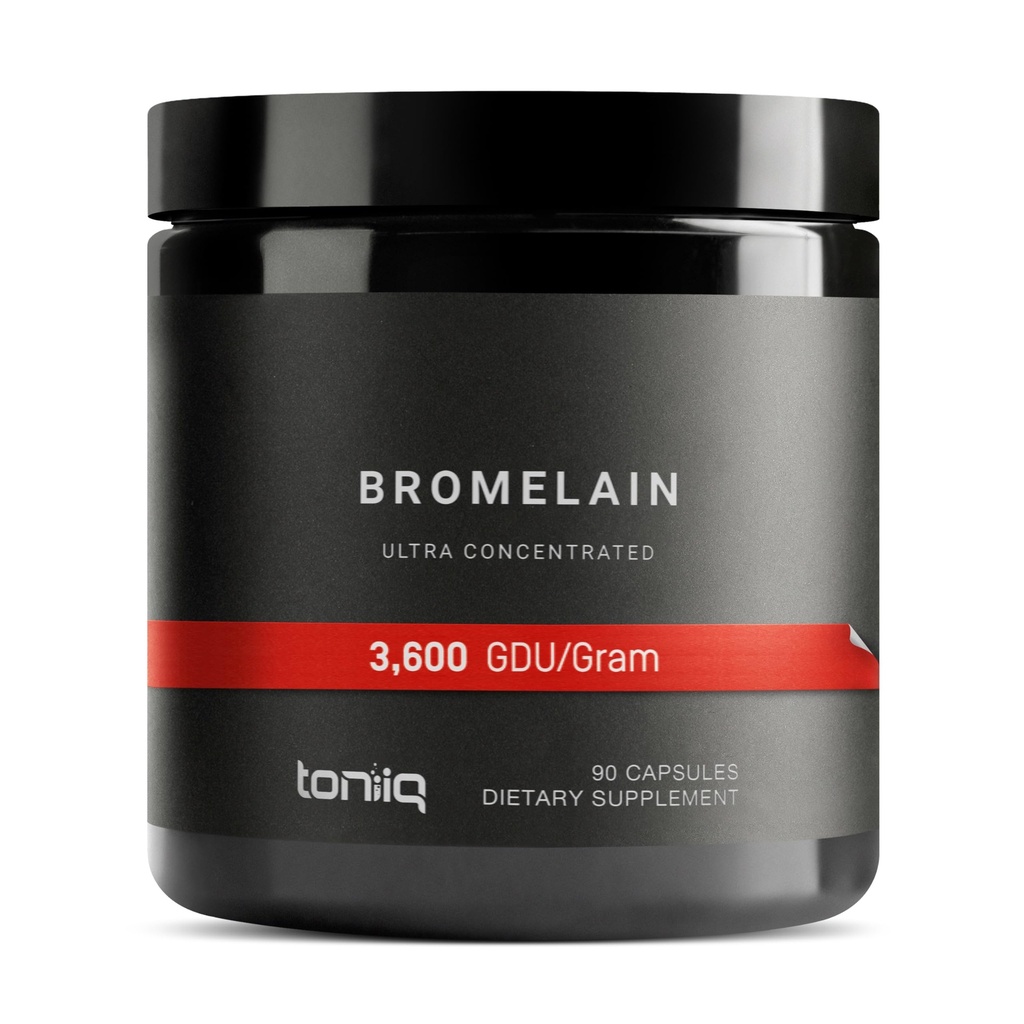 Ultra visoka jakost Bromelain 1000mg - 3600 GDU/Gram - visoko koncentrirana in biorazpoložljiva - tretja stran Tested Formula - 90 Vegetarijanske kapsule - 45 Servisi na vsebnik - Bromelain dodatek