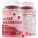 Brez sladkorja Kalcij Magnezijev cink Gumies, Alge Kalcij Magnezij Dodatek Plus D3 