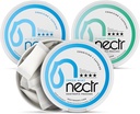 Nectr Energy Nootropic Pouches Mint Mix - Kofein Pouches s Cognizin Citicoline. 3 Okusi: Blaga in sveža metina, in Glacialno zelena. Sugar-free, Nikotin Free Calm Focus & Energy dodatek