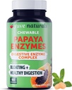 Yuve Natural Papaya Prebavni encimi - brez sladkorja žvečljive sladkarije - spodbuja boljše prebavo - zaprtje in napenjanje pomoč, Detox, Leaky Gut Popravilo in plin Relief - Vegan, Non-GMO, Gluten-free - 90ct