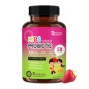 NATURE CILJ Otroci Probiotik Žvečljiv, 5 milijard CFUs Probiotiki + Prebiotiki za starost 3+, Probiotiki za prebavno zdravje, Imunska podpora & Apetite Booster, Naravni jagodni okus, 75 Serving